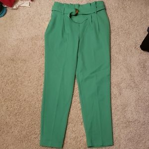 Miss Selfridge high rise pants size 6 Green